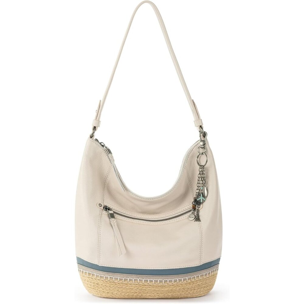 Spacious Sequoia Hobo Bag - Artisanal Leather With Zippered Closure For Safety